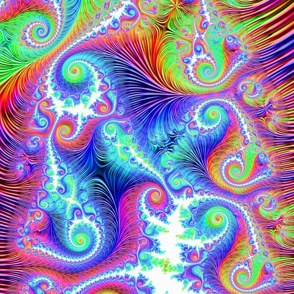 Ilustración Abstracta Fondo Moderno Gráfico Llama Fractal Futurista Hipster Cartel — Foto de Stock