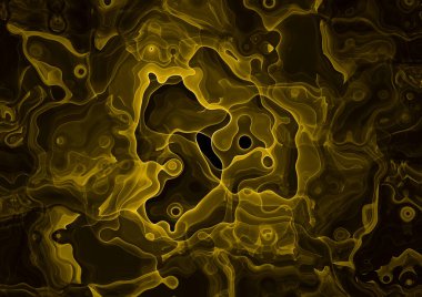 Soyut arkaplan çizimi, modern hipster fraktal alev grafiği. Renkli sürreal poster, afiş