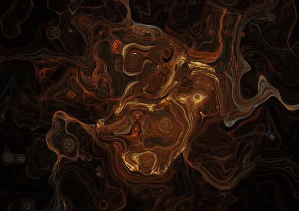 Soyut arkaplan çizimi, modern hipster fraktal alev grafiği. Renkli sürreal poster, afiş