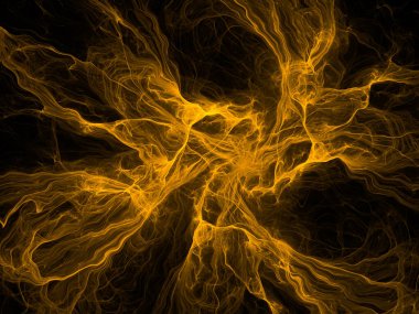 Soyut arkaplan çizimi, modern hipster fraktal alev grafiği. Renkli sürreal poster, afiş