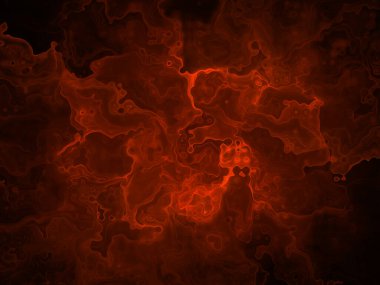 Soyut arkaplan çizimi, modern hipster fraktal alev grafiği. Renkli sürreal poster, afiş