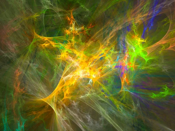 Soyut arkaplan çizimi, modern hipster fraktal alev grafiği. Renkli sürreal poster, afiş