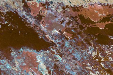 Soyut arkaplan çizimi, modern hipster fraktal alev grafiği. Renkli sürreal poster, afiş