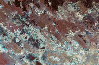 Soyut arkaplan çizimi, modern hipster fraktal alev grafiği. Renkli sürreal poster, afiş