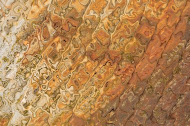 Soyut arkaplan çizimi, modern hipster fraktal alev grafiği. Renkli sürreal poster, afiş