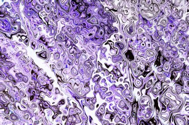 Soyut arkaplan çizimi, modern hipster fraktal alev grafiği. Renkli sürreal poster, afiş