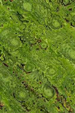 Soyut arkaplan çizimi, modern hipster fraktal alev grafiği. Renkli sürreal poster, afiş