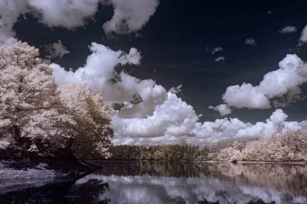 Infrared Photography Photo Landscape Sky Clouds Art Our World Infrared — Stok fotoğraf
