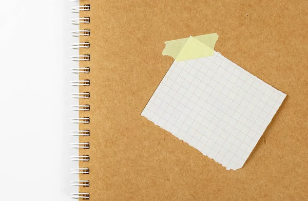 Artigianato foglio notebook sfondo — Foto Stock