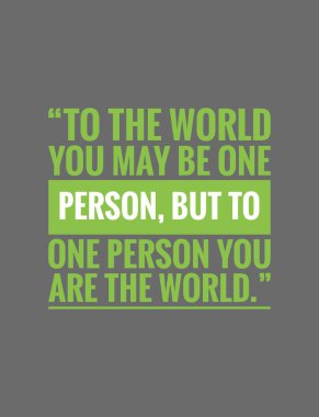 Gri arka planda ilham verici motivasyon alıntısı.