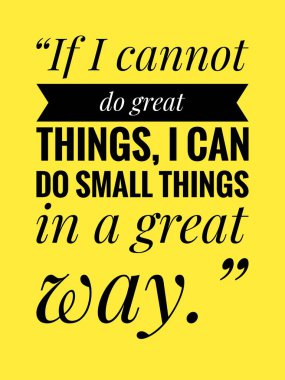 Sarı arkaplan ile ilham verici motivasyon alıntısı