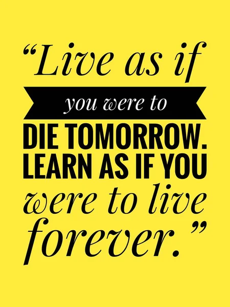 Inspirational Motivation Quote Yellow Background — Stock Photo, Image