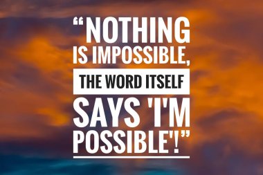 Hayat hakkında güzel doğal gökyüzü arka planına sahip başarı alıntısı, motivasyonel ilham alıntısı