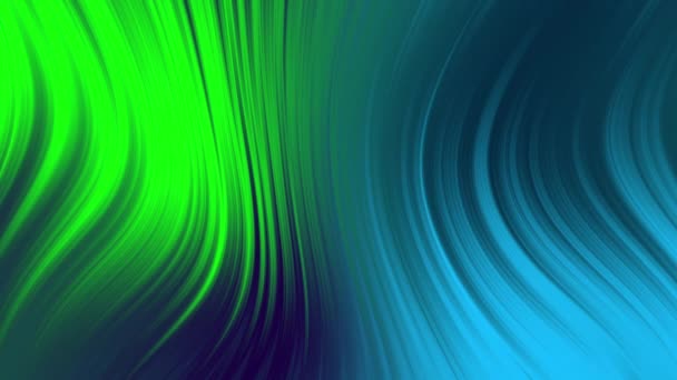 緑のヴィンテージグラデーション抽象的な移動グラフィック背景の壁紙 アニメーション巻き取りカーブ 紫の効果 ラフ抽象的な流れるグラフィカル背景 3Dレンダリングイラスト — ストック動画