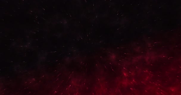Červenohnědé Černé Vinobraní Textury Pozadí Shlukem Blikajících Mikrobílých Částic Komety — Stock video