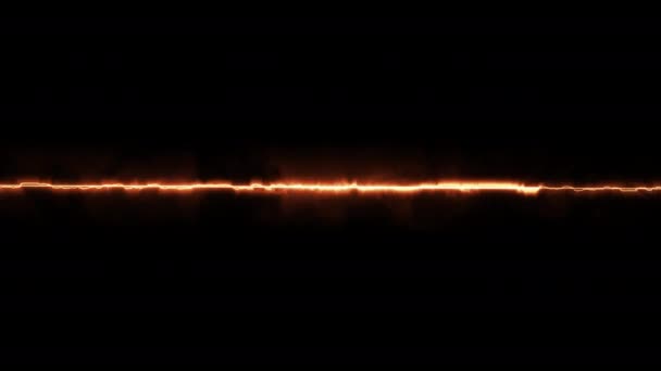 Пожарная Комета Летит Видео Сияющие Огни Движении Маленькими Частицами Кольцо — стоковое видео