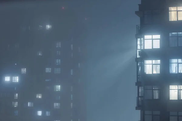 Heavy Fog City Kiev Ukraine — Stock Photo, Image