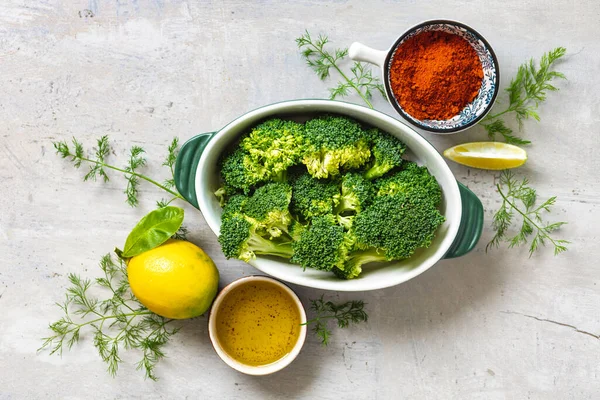 Set Rauwe Ingrediënten Voor Het Bereiden Van Een Gezond Vegetarisch — Stockfoto