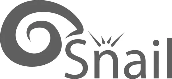 Logo için salyangoz taslağı. Salyangoz siluet vektör tasarımı salyangoz çiftliği için