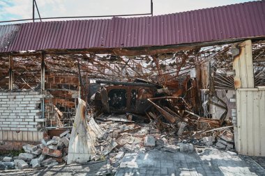 Rus yanan piyade savaş aracı Ukrayna 'daki görevde duruyor.