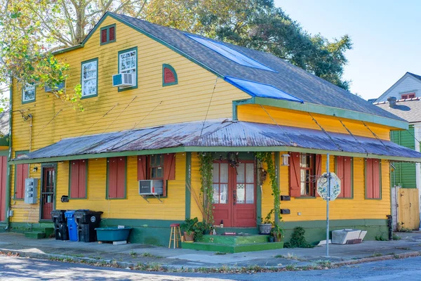 Nowe Orleans Usa Listopad 2021 Stary Kolorowy Dom Dzielnicy Bywater — Zdjęcie stockowe
