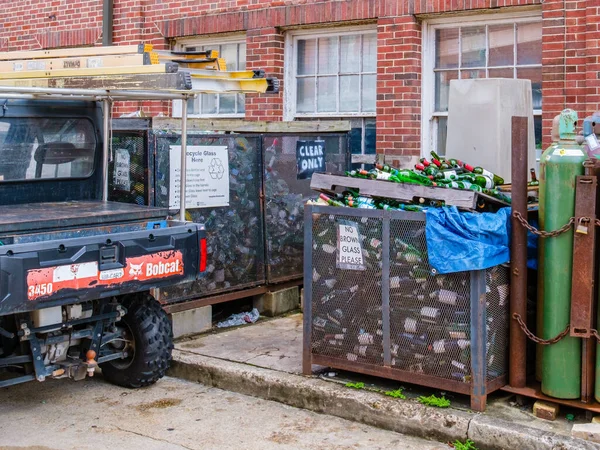 New Orleans Usa August 2022 Glass Recycling Station Tulane University — Stockfoto