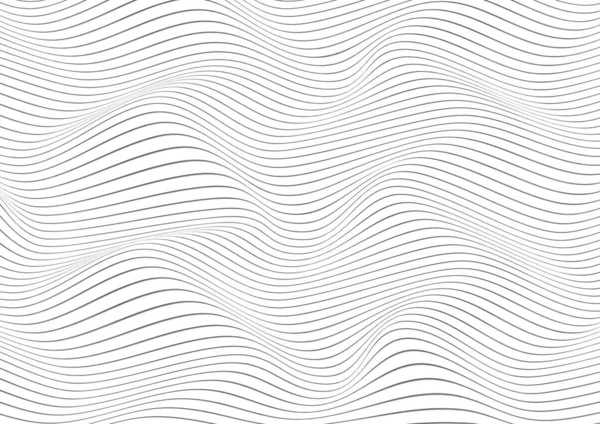 白い幾何学波のペーパーカットの背景 グレー抽象混合3Dデザインパターンタイル 曲線ライン現代折り紙スタイルのイラスト — ストック写真