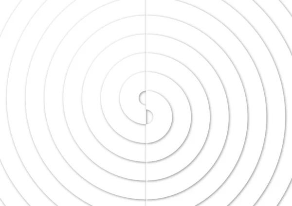 Absztrakt Fehér Szürke Háttér Spirál Kanyargós Görbe Geometrikus Egyszerű Minta — Stock Fotó