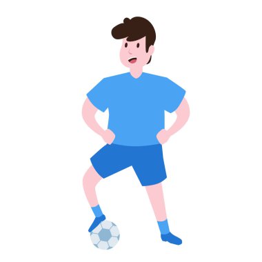 Futbolcu ya da futbolcu havalı poz veriyor