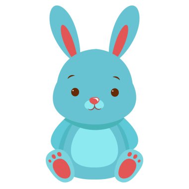 Tavşan bebek bebek için pofuduk hediye karikatürü