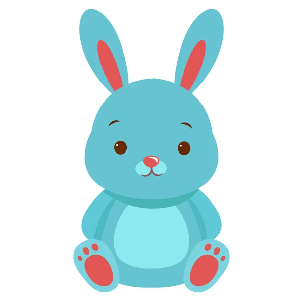Conejo Conejo Muñeca Esponjoso Regalo Regalo Dibujos Animados Para Bebé — Vector de stock