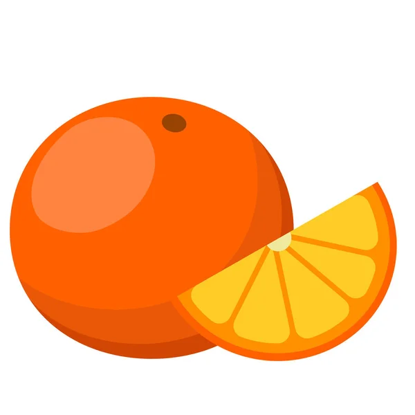 Färsk Natur Söt Apelsin Frukt God Mat — Stock vektor