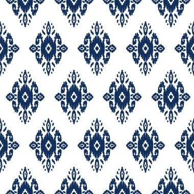 Ikat deseni Etnik Tekstil kabilesi Amerikan Aztek kumaşı geometrik motif mandalas yerli boho bohem halı. 