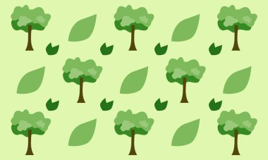 Ağaç temalı arkaplan, yeşil, basit