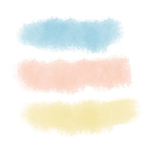 Watercolour Abstract Feminine Color Blue Pink Cream — Vector de stock