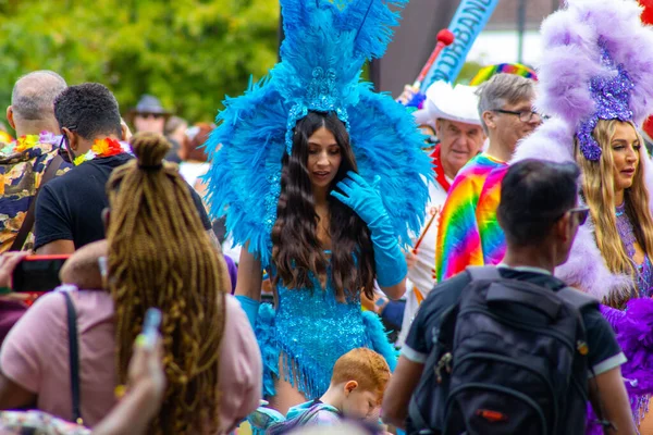 Crawley West Sussex August 2022 People Crawley Pride Parade 2022 — Zdjęcie stockowe