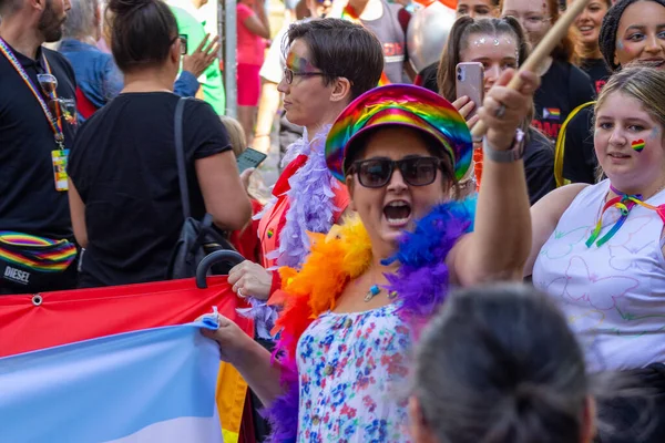 Crawley West Sussex August 2022 People Crawley Pride Parade 2022 — Zdjęcie stockowe