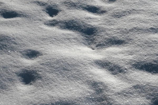 Konsystencja śniegu, widok z góry na śnieg. Tekstura projektu — Zdjęcie stockowe