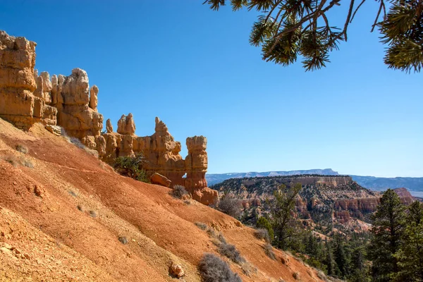 Bryce canyon, Utah, USA, hoodoos and rock formations — Zdjęcie stockowe