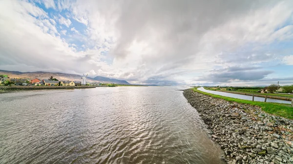 Paisagem Com Velho Moinho Vento Blennerville Tralee Bay County Kerry — Fotografia de Stock