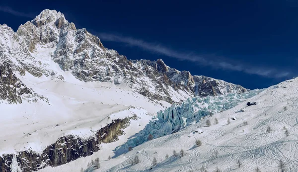 法国上萨沃伊Chamonix的Grands Montets冰川 — 图库照片