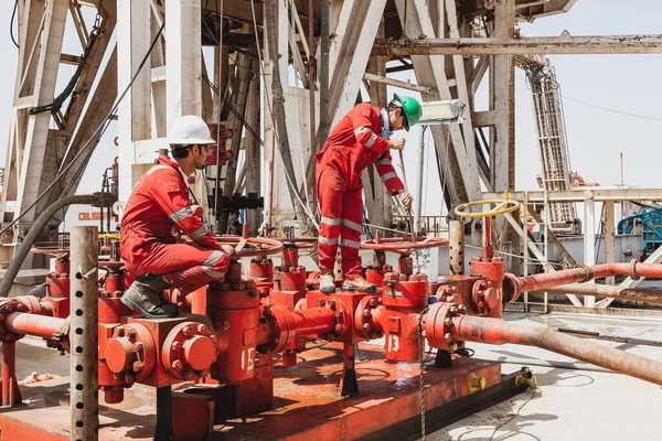 Oil Gas Operations Iraq — Stock Photo, Image