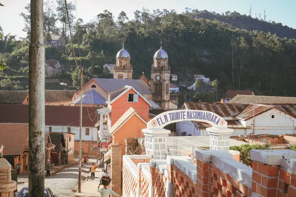 Fianarantsoa Route Nationale Madagascar Africa — стокове фото