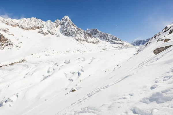 Vista Grands Montets Chamonix França — Fotografia de Stock