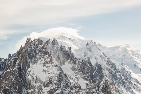 Vista Grands Montets Chamonix França — Fotografia de Stock