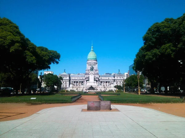 Gebäude Des Kongresses Der Argentinischen Republik Oder Kongress Der Nation — Stockfoto