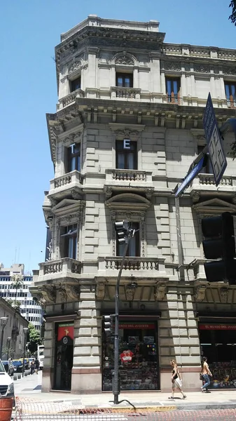 Vista Del Edificio Neoclásico Córdoba Avenida San Martín Buenos Aires —  Fotos de Stock