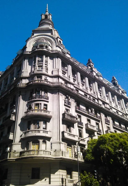Historic Building French Style Spanish Mutual Aid Association Buenos Aires — 图库照片