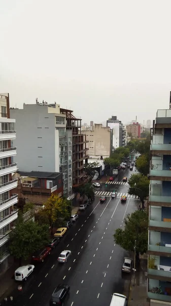 View Top Coronel Niceto Vega Avenue Buenos Aires Argentina High — 图库照片