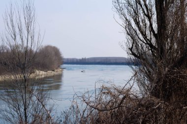 Po nehrinin manzarası. Kum endüstrisi, İtalya
